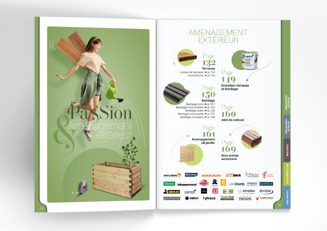 Pages intérieures catalogue "produits" Gédibois
