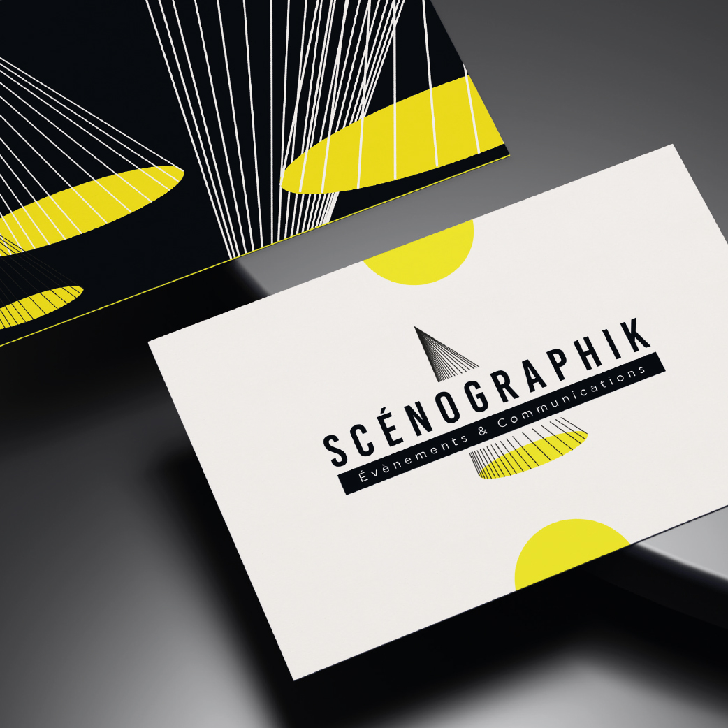 logo et univers graphique pour une entreprise d'organisation d'événements culturels