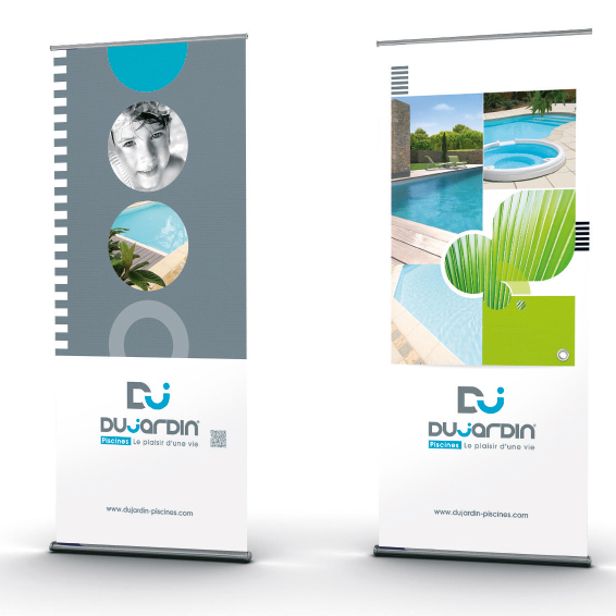 Création de roll-up pour charte graphique, Gard