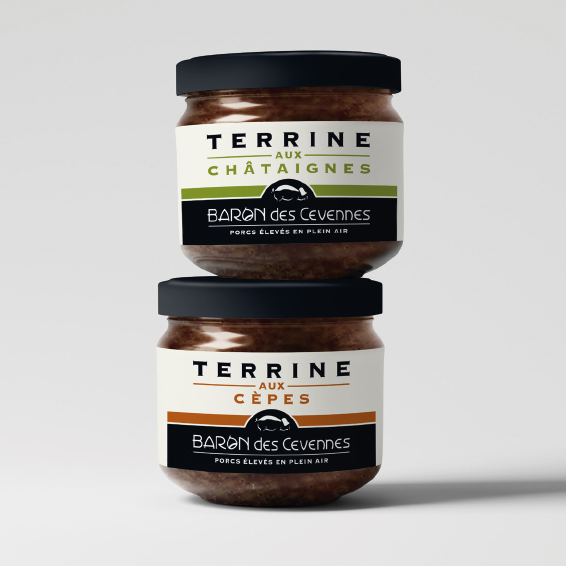 Création d'étiquettes, packaging, Cévennes